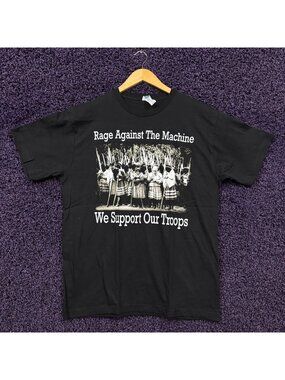 Rage Against the Machine We Support Our Troops T-Shirt L